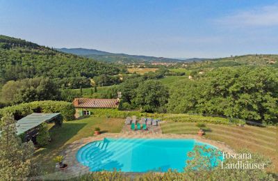 Casa di campagna in vendita Arezzo, Toscana, RIF 2993 Pool mit Ausblick 