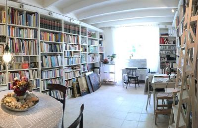 Villa padronale in vendita Gémozac, Nuova Aquitania, Die Bibliothek mit Arbeitsplatz