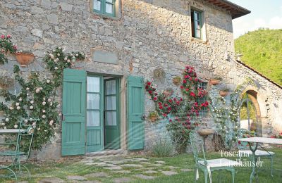 Casa di campagna in vendita Gaiole in Chianti, Toscana, RIF 3003 Eingang und Garten