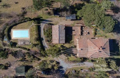 Casa di campagna in vendita Gaiole in Chianti, Toscana, RIF 3041 Blick von oben