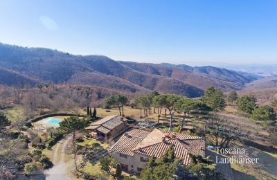 Casa di campagna in vendita Gaiole in Chianti, Toscana, RIF 3041 Vogelperspektive