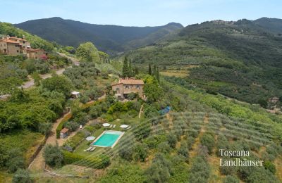 Casa di campagna in vendita Loro Ciuffenna, Toscana, RIF 3098 Blick auf Rusticos