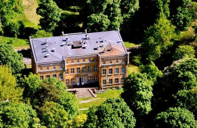 Palazzo in vendita powiat gorzowski, gmina Witnica, Dąbroszyn, Pałac w Dąbroszynie, województwo lubuskie, Foto con drone