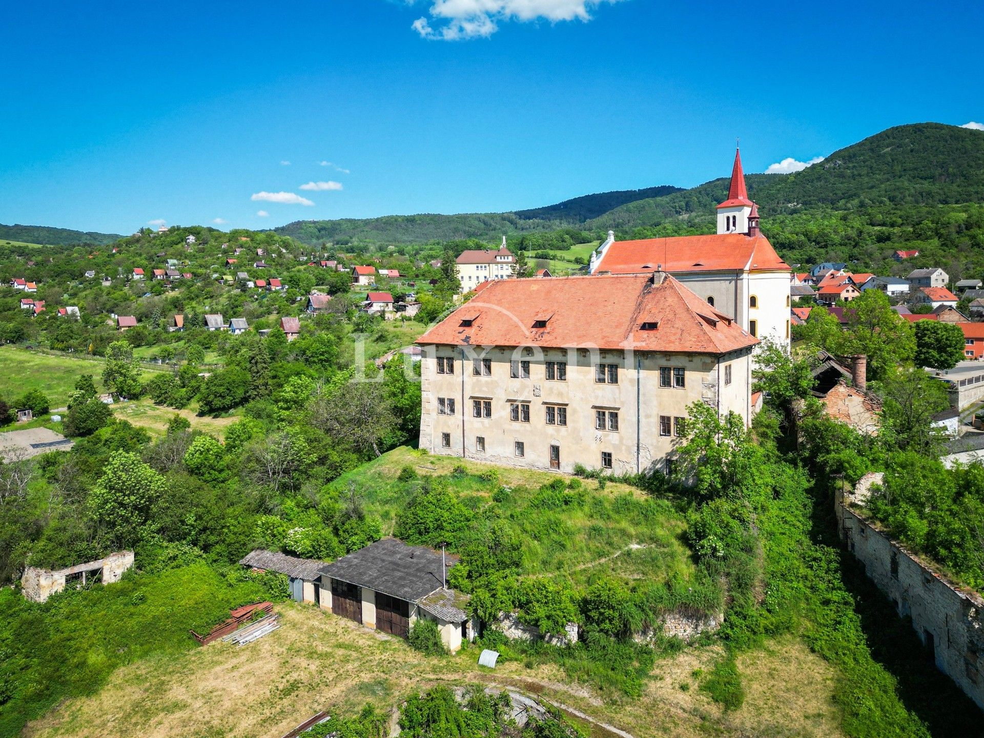 Immagini Castello del primo barocco a Žitenice, Boemia settentrionale