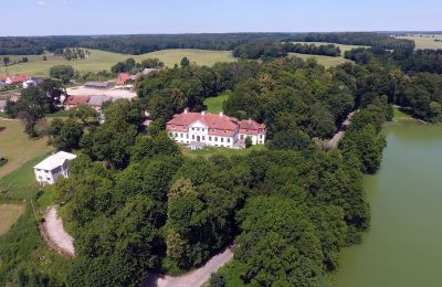 Villa padronale in vendita Jaśkowo, Dwór w Jaśkowie, Voivodato di Varmia-Masuria, Foto con drone