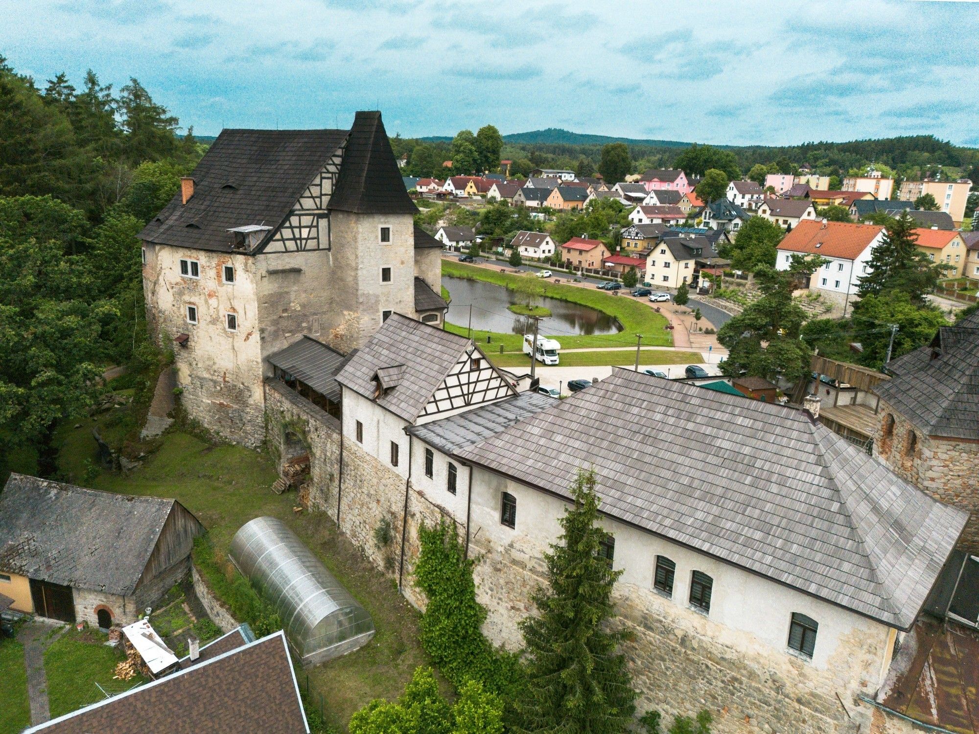 Immagini Castello nella Repubblica Ceca, vicino al confine bavarese-sassone