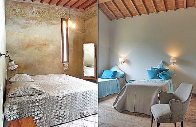 Casa di campagna in vendita Montescudaio, Toscana, RIF 2185 Detailansicht Schlafzimmer