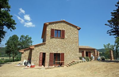 Casa di campagna in vendita Montescudaio, Toscana, RIF 2185 Blick auf Gebäude