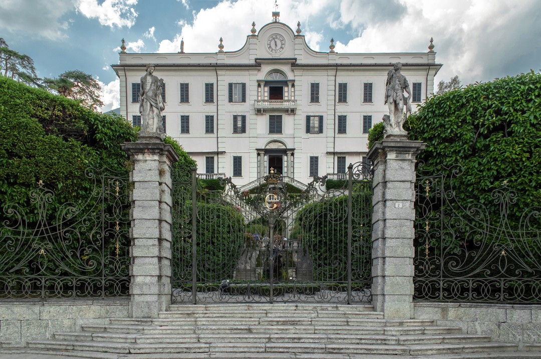 Villa Carlotta, Vista principale